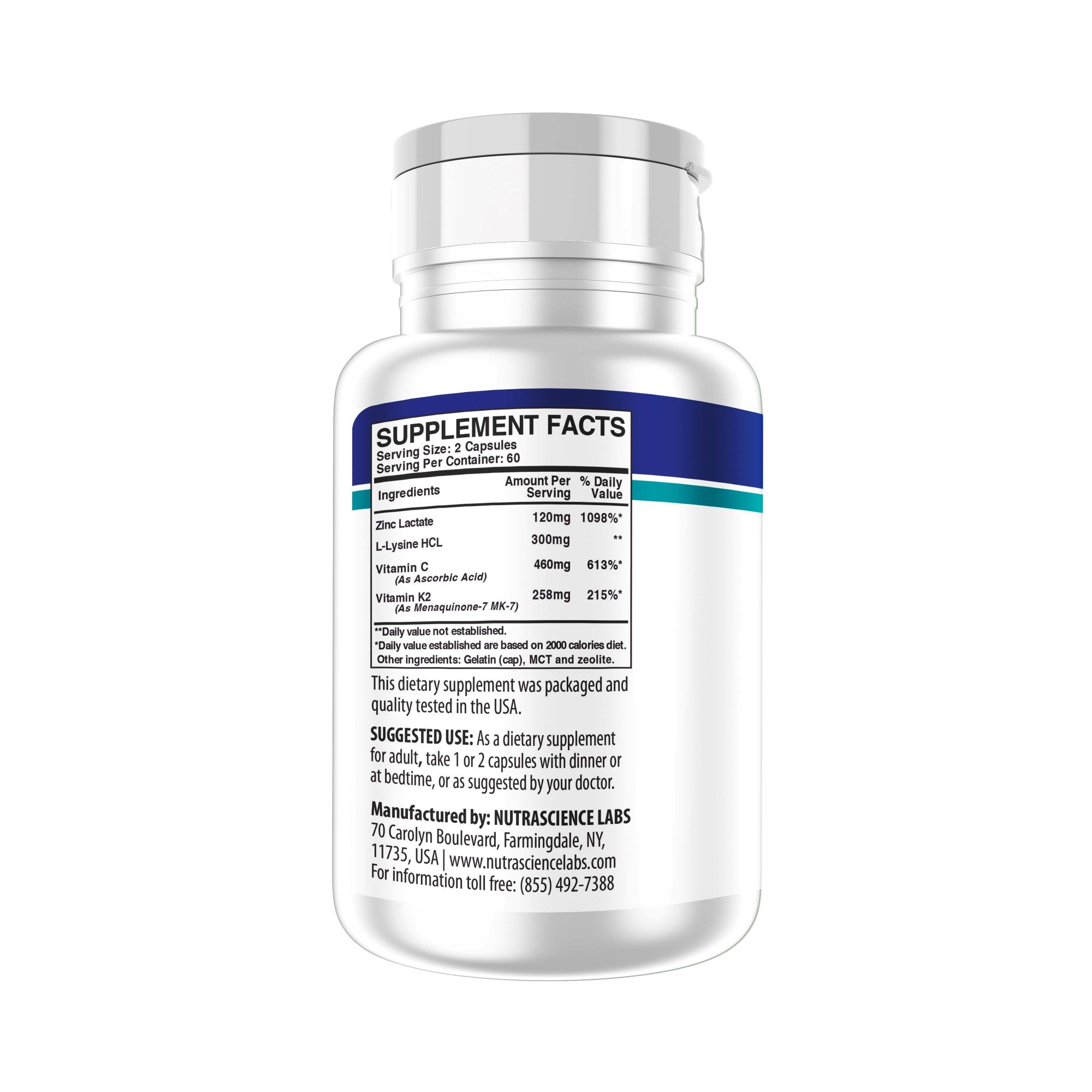 Zinc + Vitamina C + K2 - Imagen 3
