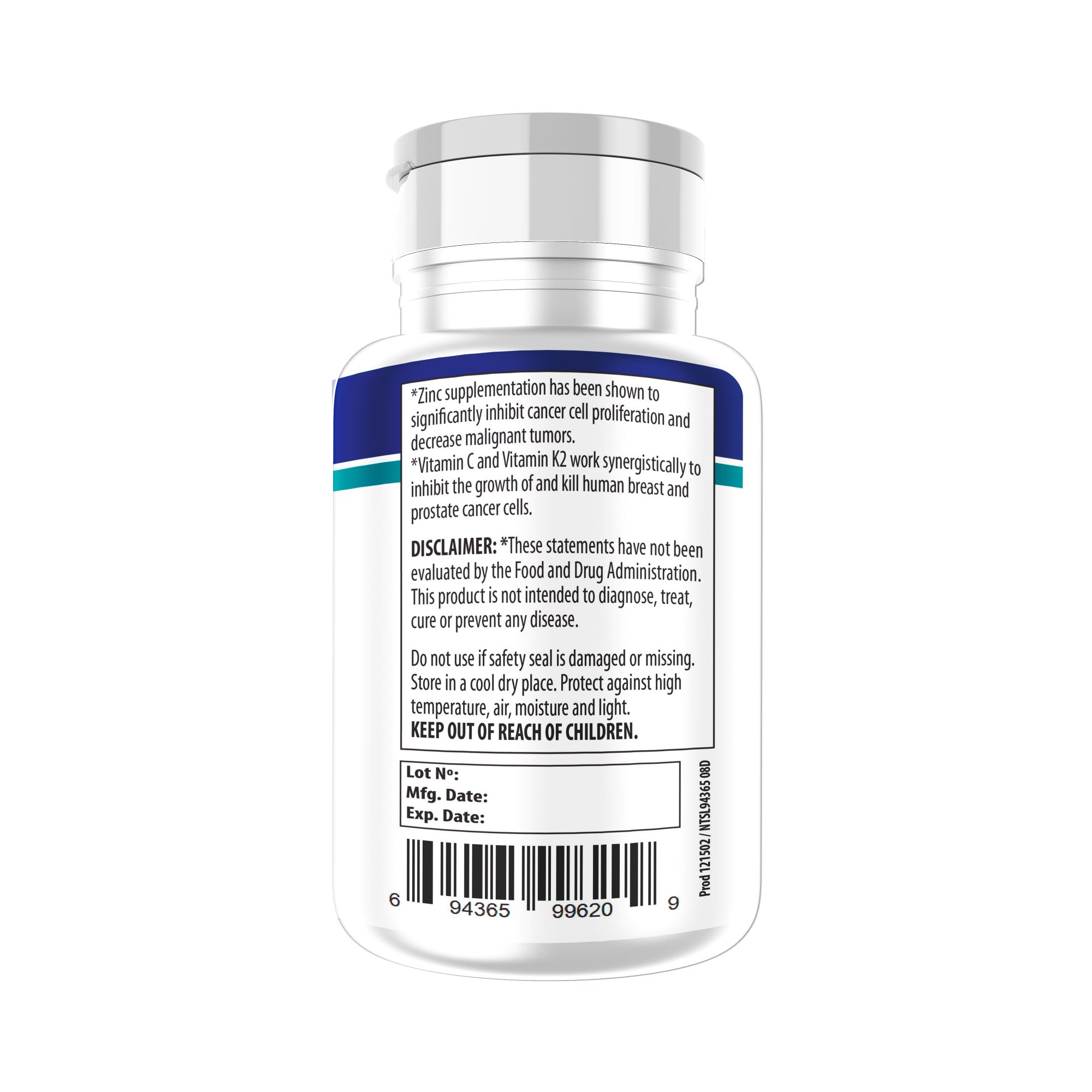Zinc + Vitamina C + K2 - Imagen 4