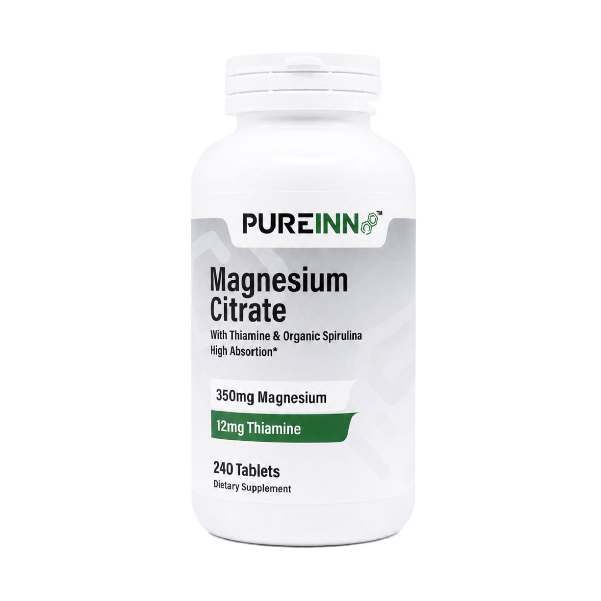 Citrato de Magnesio + Spirulina + Vita B1