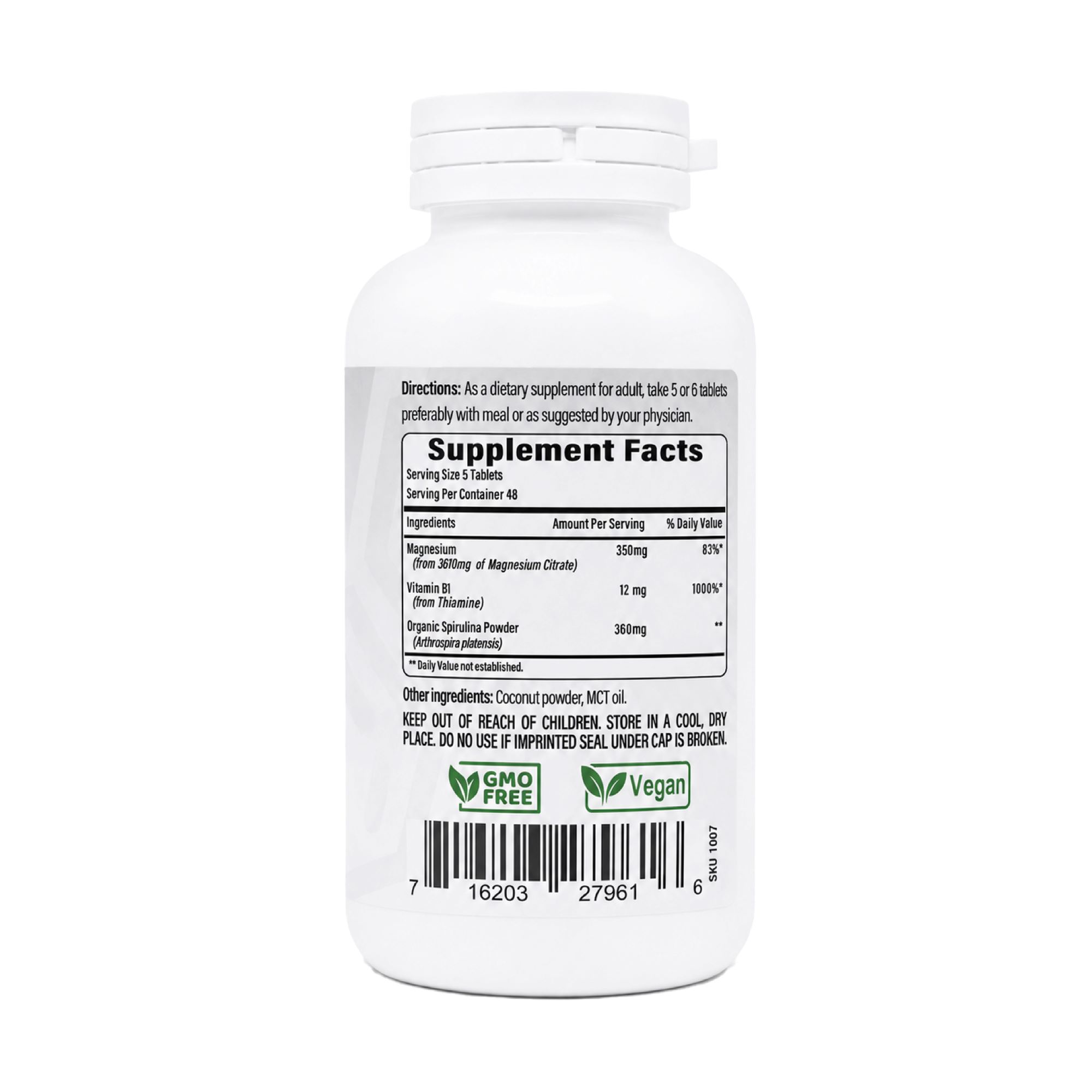 Citrato de Magnesio + Spirulina + Vita B1 - Imagen 4