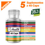 5 Pack Suplementos / 40 Caps / 35% Descuento