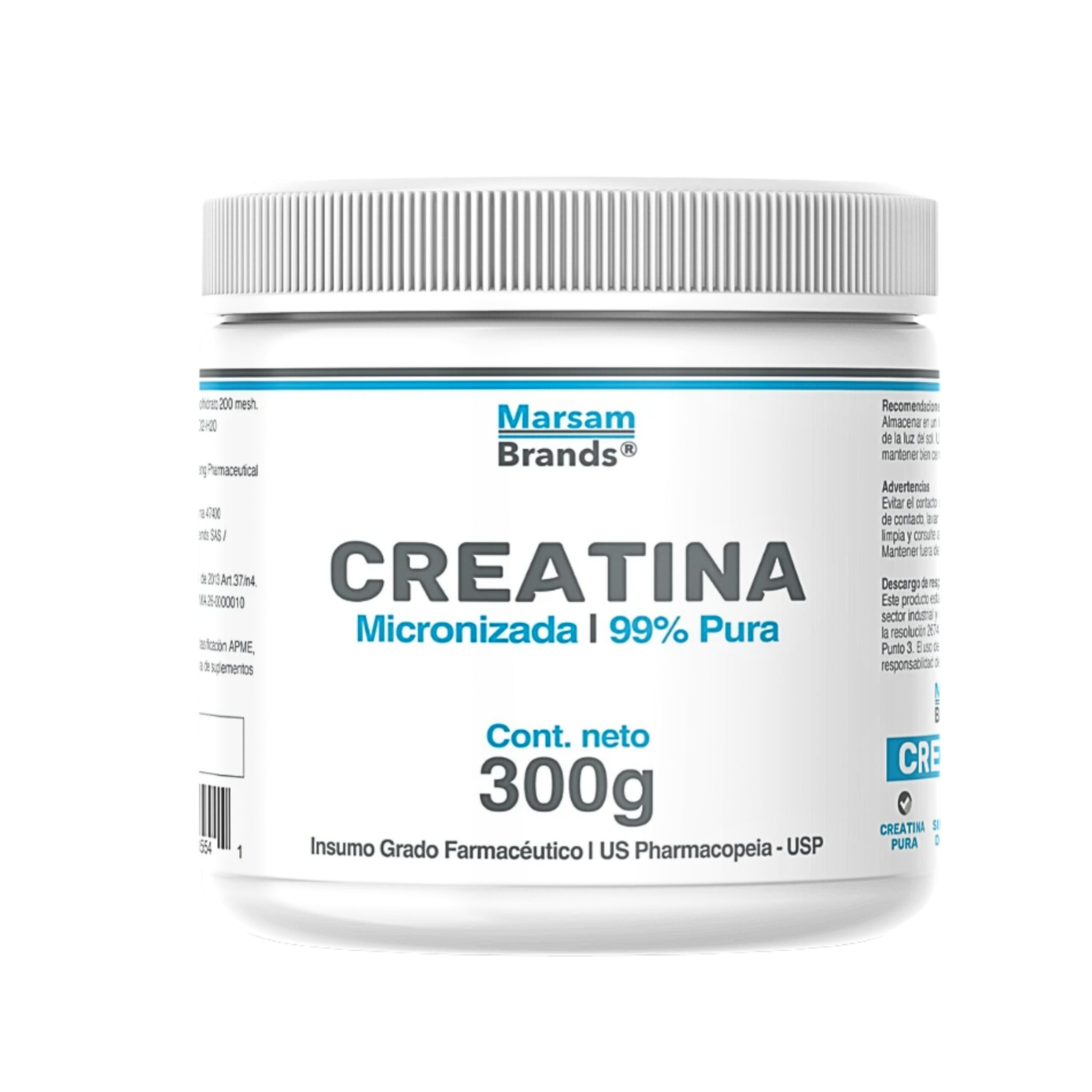 Creatina Monohidrato Polvo Pote 300g