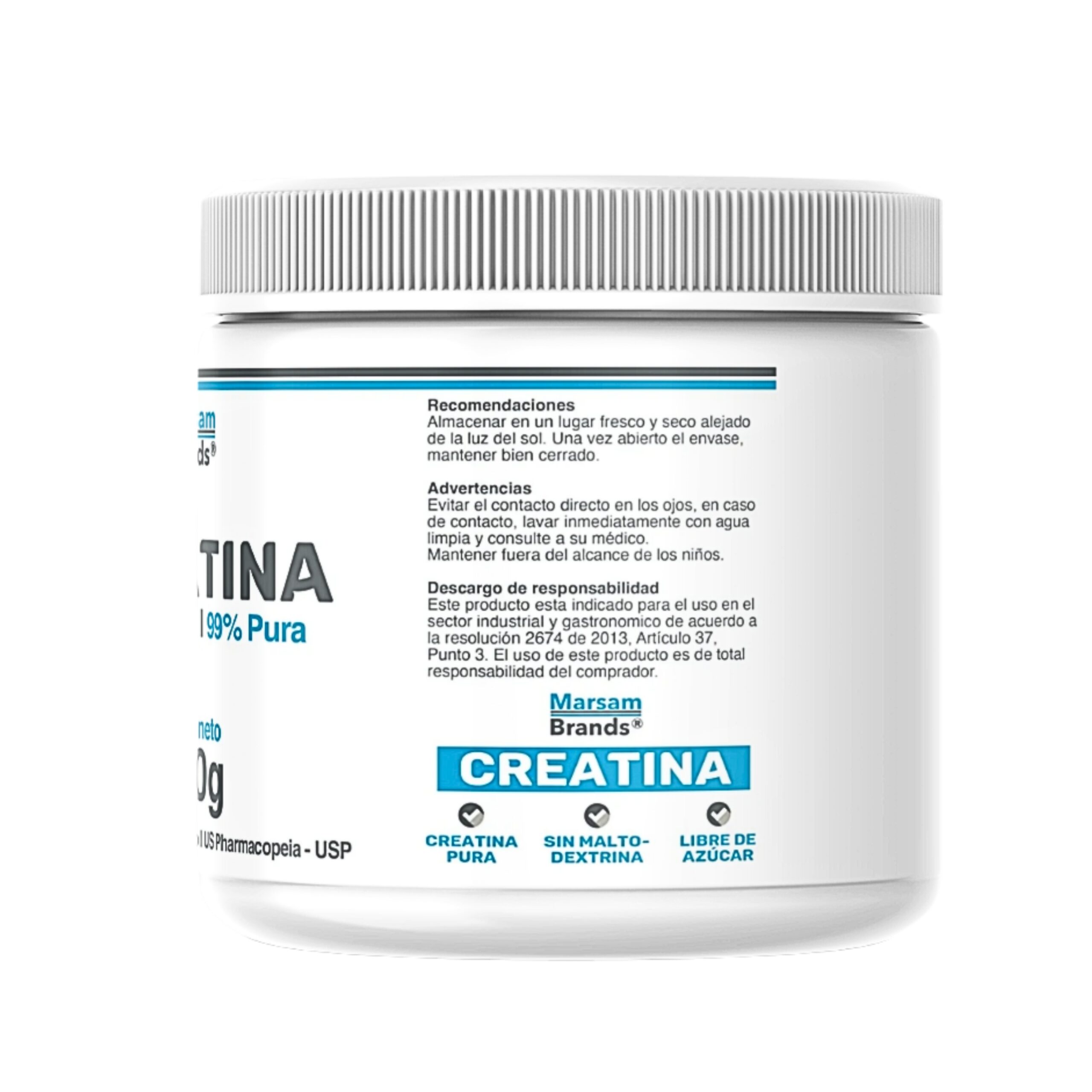 Creatina Monohidrato Polvo Pote 300g - Imagen 3