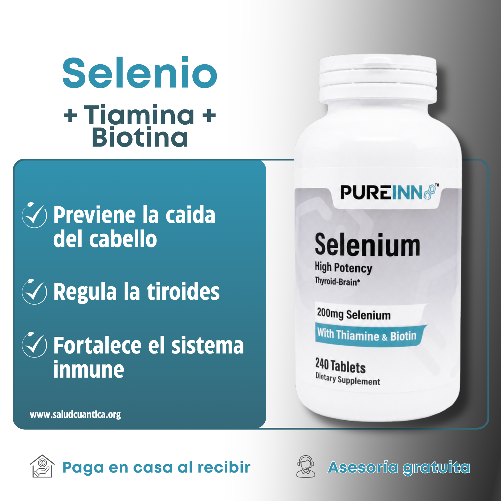 Selenio + Tiamina + Biotina - Imagen 2