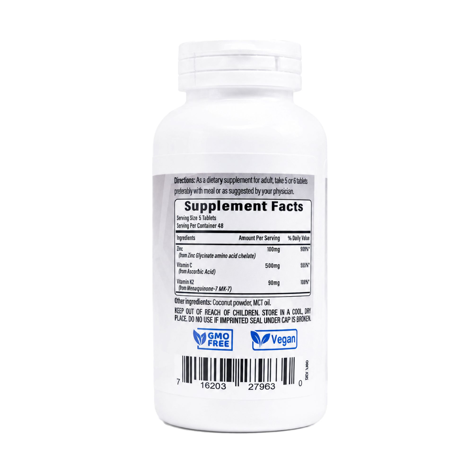 Zinc + Vitamina C + K2 - Imagen 4